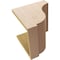 Ekena Millwork 12"W x 12"D x 12"H Wide Van Buren Rough Cedar Woodgrain TimberThane Corbel, Primed Tan CORUR12X12X12VANRCPR - alternate 6